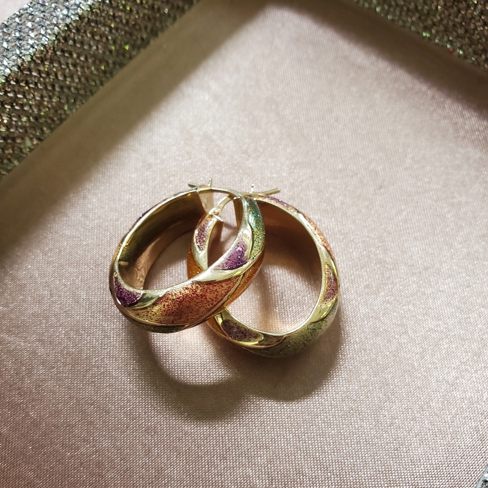 Vintage 14k Gold Hoop Earrings